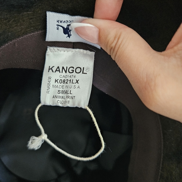 Kangol Animal Print Angora Cloche Cap / Hat Size Small - Picture 7 of 8